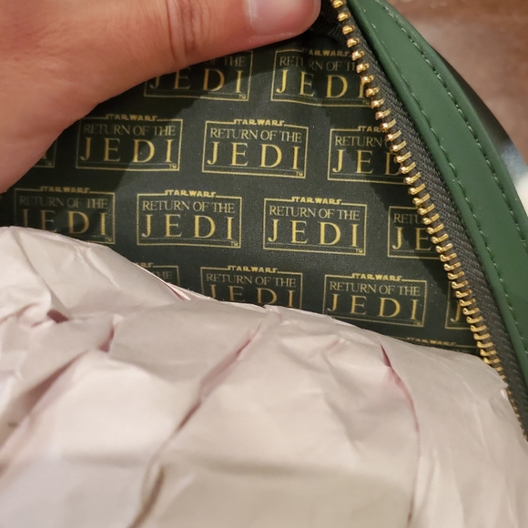 NWT Loungefly Star Wars Return Of The Jedi Scene Green Backpack - Picture 11 of 13